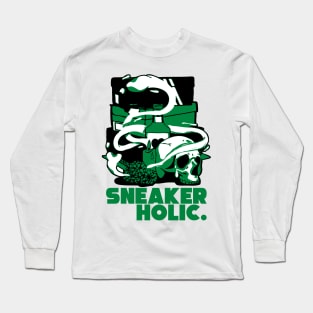 Sneaker Holic Lucky Green Retro Long Sleeve T-Shirt